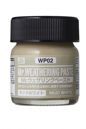 Краска 40мл MR.WEATHERING COLOR WP02 MUD WHITE