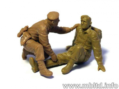 Фигуры Английские парашютисты 1944г.Набор 2, 1:35, (MB3534)
