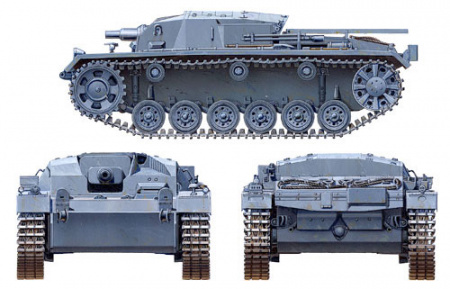 Самоходное орудие Sturmgeschutz III Ausf.B с коротким стволом, 3 варианта декалей, 1:48, [32507]