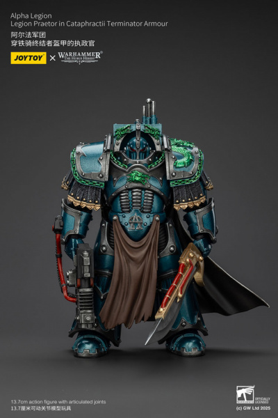 Alpha Legion, Legion Praetor in Cataphractii Terminator Armour, 1:18, [JT01260]