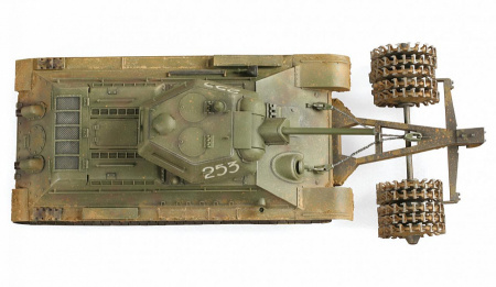 Танк "Т-34/76" с минным тралом, 1:35