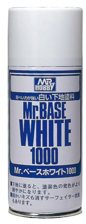 Грунтовка-спрей Mr.WHITE BASE 1000 (180мл) мат.