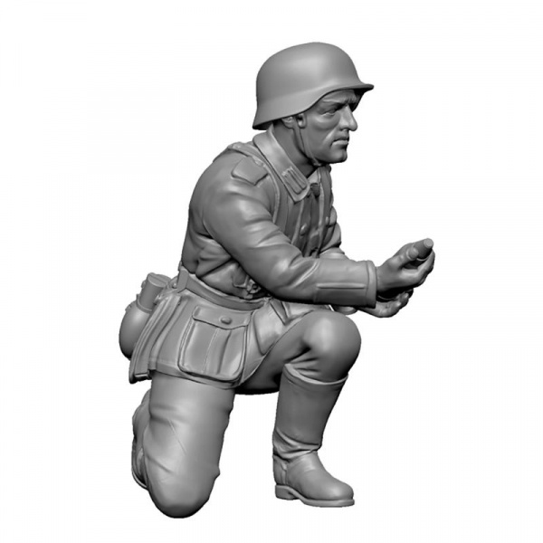 Немецкое 75-мм пехотное орудие с расчетом, 1:72, [6156]