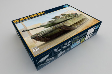 Американский танк M1A1 AIM Abrams, 1:16, [00926]