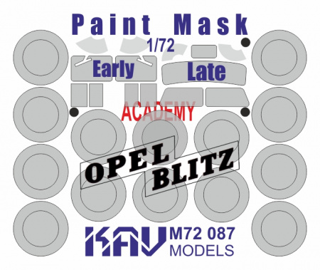 Окрасочная маска на Opel Blitz (Academy), 1:72