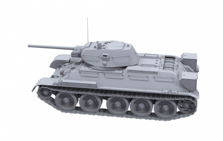 Танк-34E (First Type of Spaced Armour) Танк-34/76 (112 factory), 1:35, [BT-009]