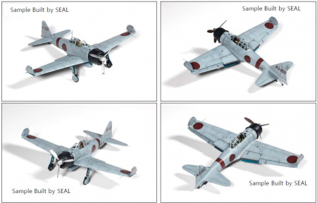 Самолет Mitsubishi A6M2b Zero Fighter Model 21 The Battle of Midway (1:48)