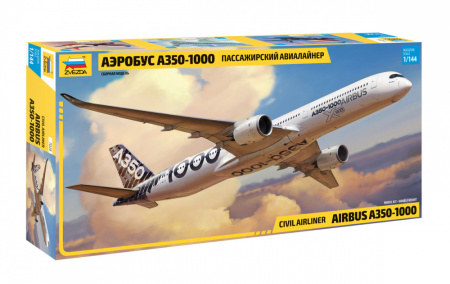 Пасс. авиалайнер "Аэробус А-350-1000", 1:144