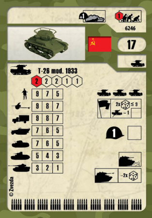 Советский легкий танк Т-26 (обр. 1933г), 1:100