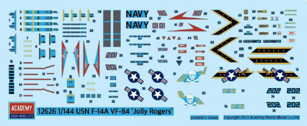 Самолет USN F-14A VF-84 "Jolly Rogers" (1:144)