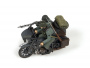 Немецкий мотоцикл Zündapp K800 с коляской и экипажем, 1:35, [3717]