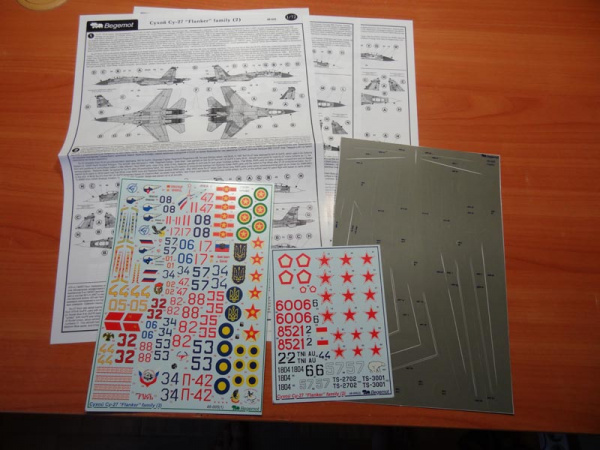 Деколь для Сухой Су-27 (2), 1/48