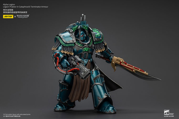 Alpha Legion, Legion Praetor in Cataphractii Terminator Armour, 1:18, [JT01260]