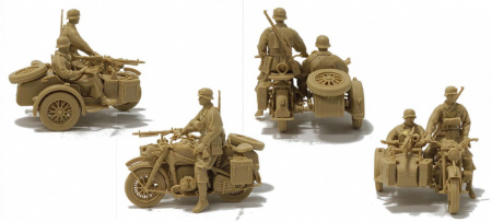 German Panzer I Ausf.B & Motorcycle Zündapp KS750 w/sidecar (1:35)