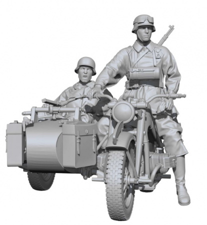 German Panzer I Ausf.B & Motorcycle Zündapp KS750 w/sidecar (1:35)