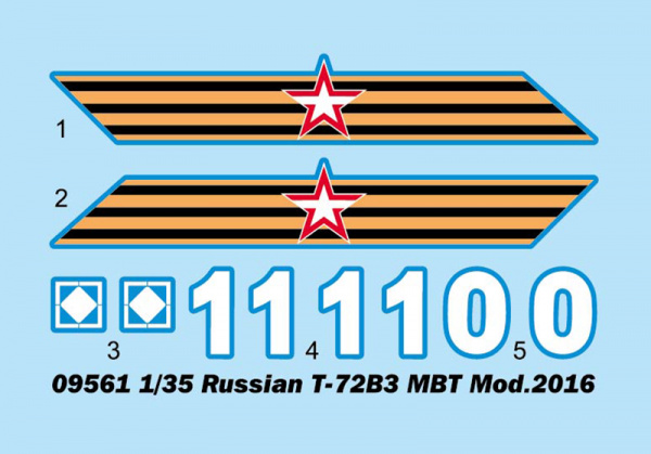 Российский танк Т-72Б3, 1:35, [09561]