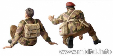 Фигуры Английские парашютисты 1944г.Набор 2, 1:35, (MB3534)