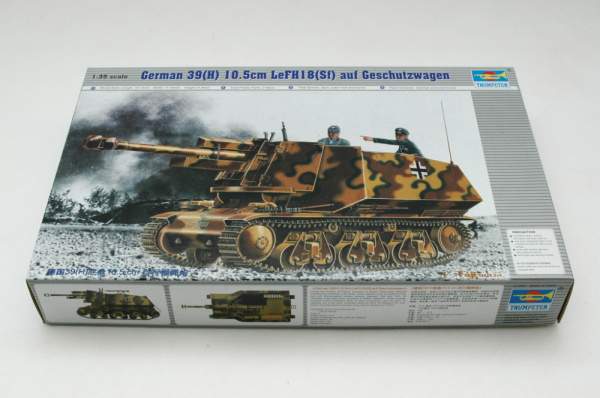 Немецкая трофейная 105 мм САУ leFH18(Sf) auf Geschützwagen 39H(f), 1:35, [00353]
