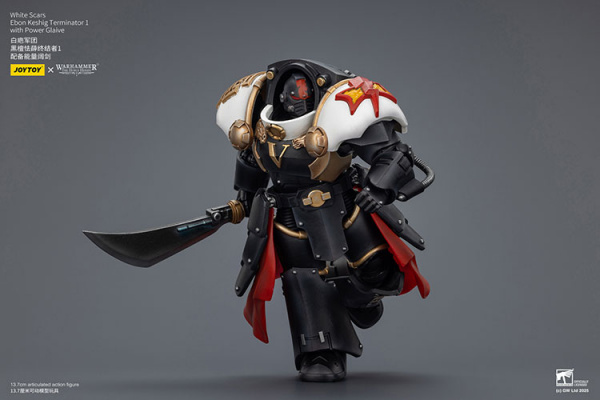 White Scars squad Ebon Keshig Terminator 1 with Power Glaive, 1:18, [JT02946]