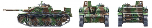 Sturmgeschutz III Ausf.G - "Finnish Army" с фигурой командира, 1:35, [35310]