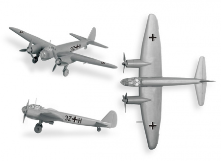 Немецкий бомбардировщик Ju-88 A4, 1:200