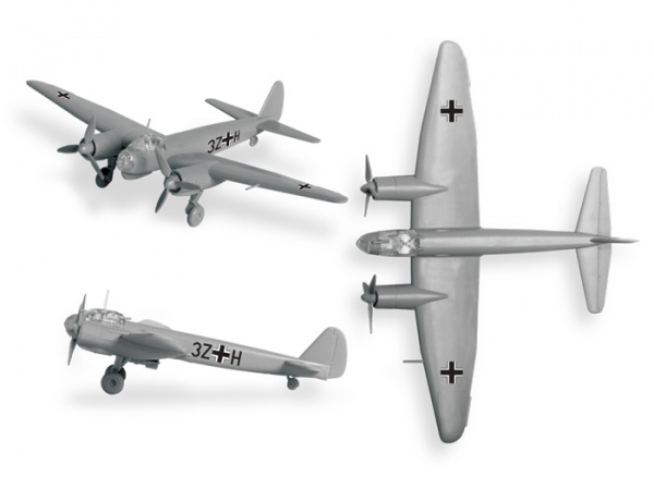 Немецкий бомбардировщик Ju-88 A4, 1:200