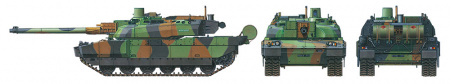 Французский основной танк Leclerc Series 2, с фигурой командира, 1/35