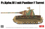 Немецкий танк Pz.Kpfw.IV J с башней Panther F, 1:35, [RM5068]