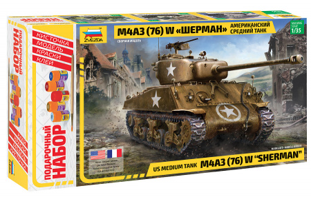 Американский средний танк М4А3W "Шерман", 1:35