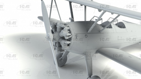 Stearman PT-13/N2S-5 Kaydet, Американский учебный самолет, 1:32, (32052)