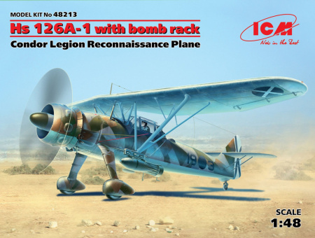 Hs 126A-1 с бомбодержателем, Самолет-разведчик Легиона "Кондор", 1:48, (48213)