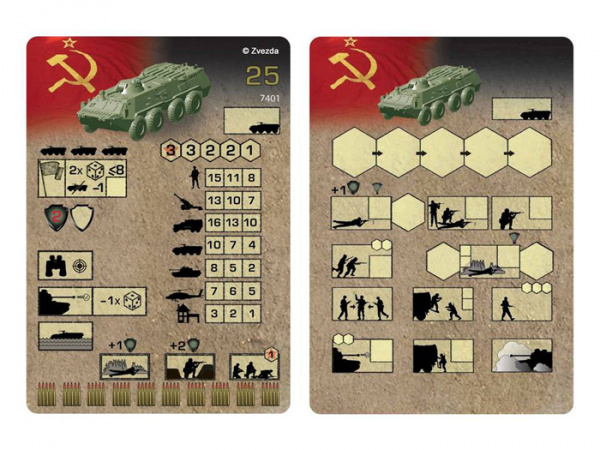Советский бронетранспортёр БТР-80, 1:100, [7401]