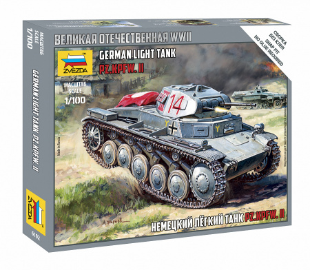 Немецкий танк Т-II, 1:100