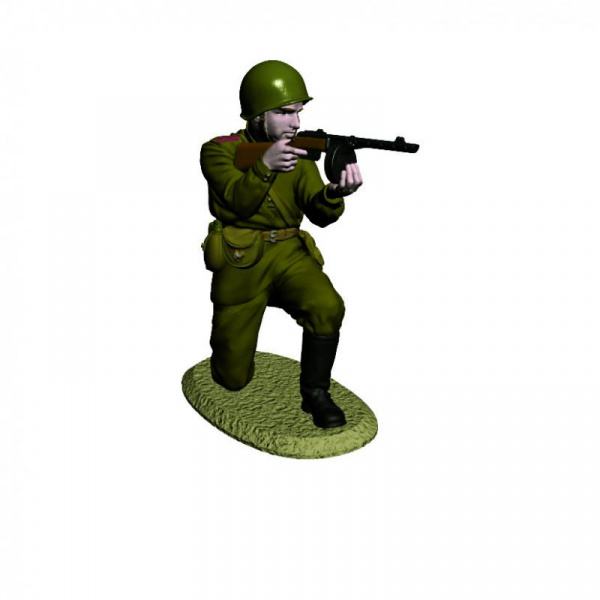 Советский пехотный взвод, Курск 1943, 1:72, (8077)