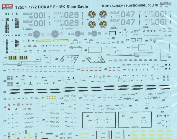 Самолёт ROKAF F-15K Slam Eagle, (1:72), (12554)