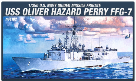 Фрегат USS Oliver Hazard Perry FFG-7, 1:350, [14102]
