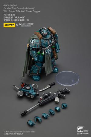 Alpha Legion, Exodus "The One who is Many" with Sniper Rifle And Power Dagger, 1:18, [JT01390]