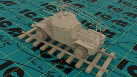 Panzerspähwagen P 204 (f) железнодорожный, Германский бронеавтомобиль ІІ МВ, 1:35, (35376)