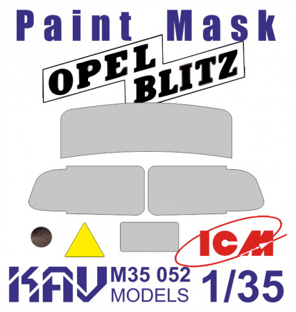 Окрасочная маска на остекление Opel Blitz (ICM), 1:35