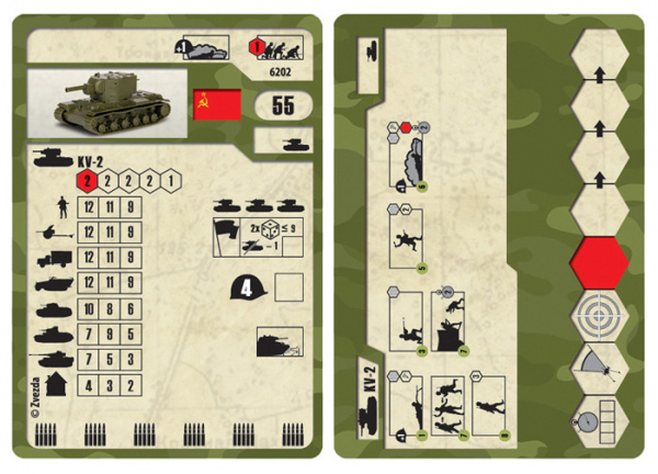 Сов. тяжёлый танк КВ-2, 1:100