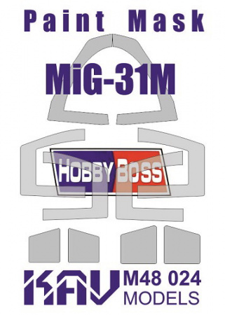 Окрасочная маска на остекление М&Г-31М (Hobby Boss), 1:48