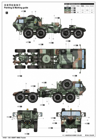 Американский седельный тягач М983 HEMTT, 1:35, [01021]
