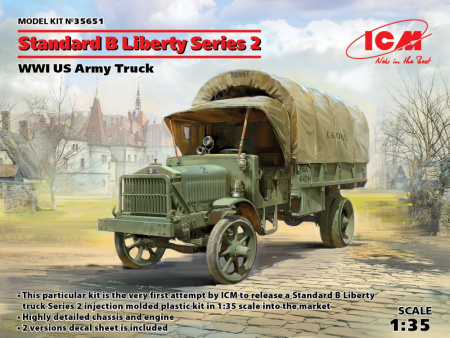 Standard B Liberty 2-й серии, Американский грузовой автомобиль І МВ, 1:35, (35651)