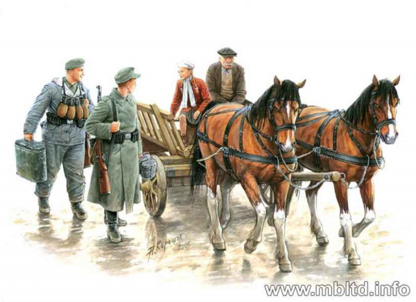 Фигуры "Где-то в Европе" 1944-1945г., 1:35, (MB3538)