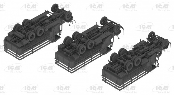 3-осные грузовые автомобили (Henschel 33D1, Krupp L3H163, LG3000), 1:35, (DS3508)