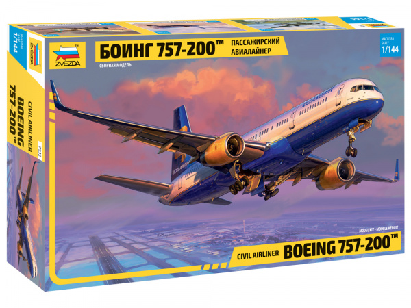 Пассажирский авиалайнер "Боинг-757-200", 1:144