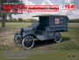 МодельT 1917 г. санитарная (раннего выпуска), Автомобиль американской санитарной службы I МВ, 1:35, (35665)