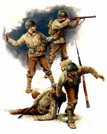 Американская пехота 1944 года, 1:35, (MB3521)