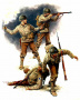 Американская пехота 1944 года, 1:35, (MB3521)