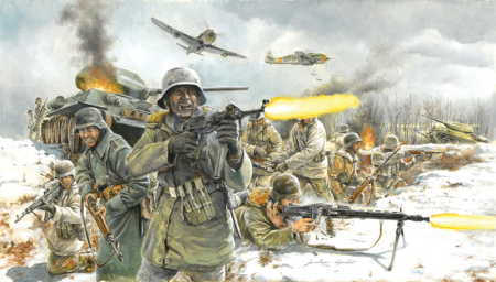 Немецкая пехота в зимне форме WWII